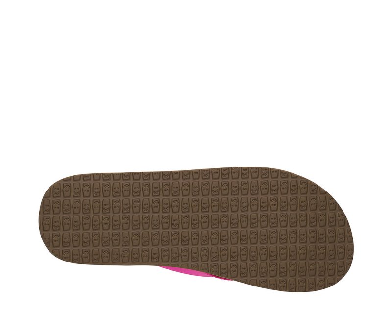 Sanuk Yoga Mat Cushioned Women's Sandals Pink | Canada 48JPQ